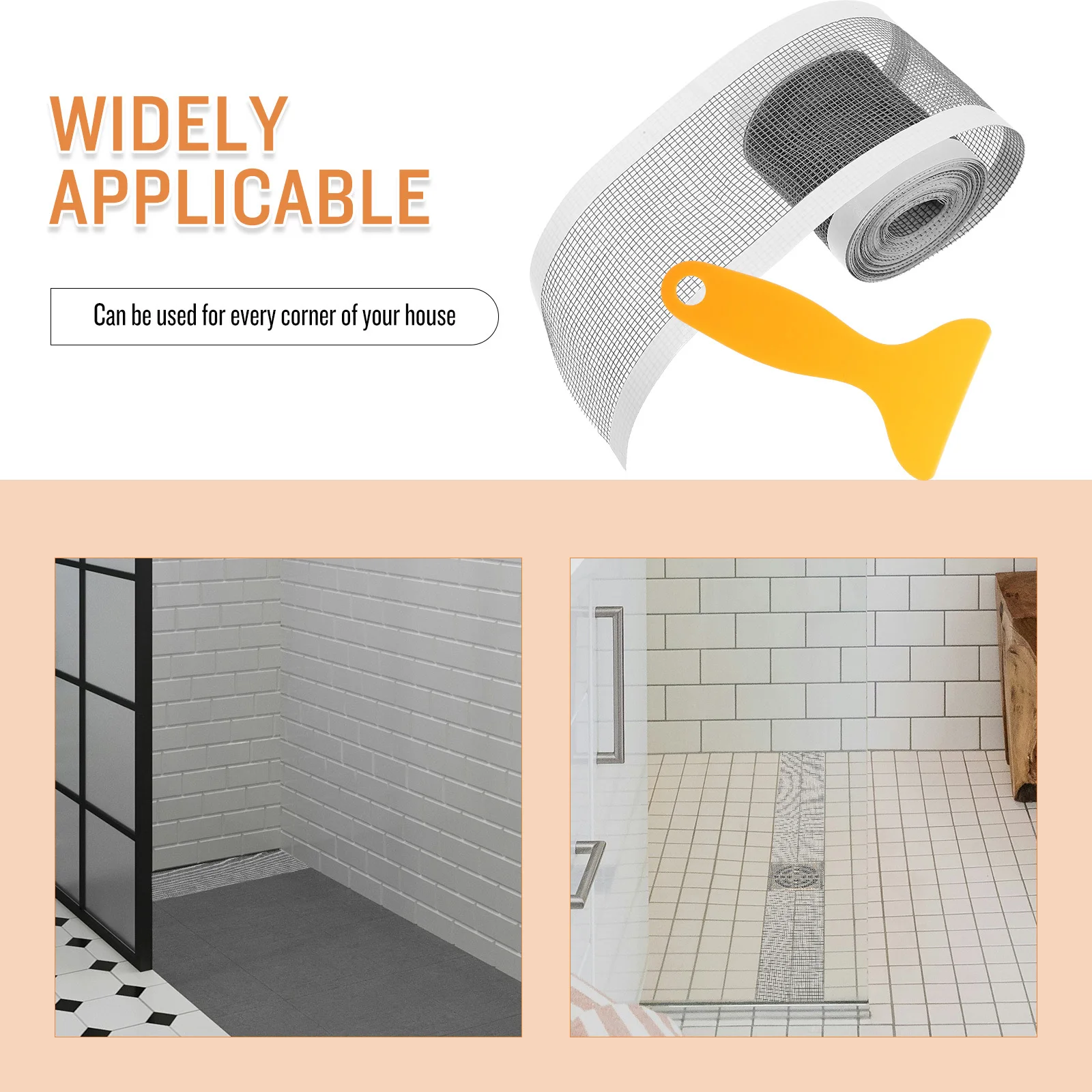 

1 set 1 Set Bathroom Floor Drain Household Hair Catching Anti-Blocking Filter Decal Waterproof Adhesive Mesh For Shower Bathtub