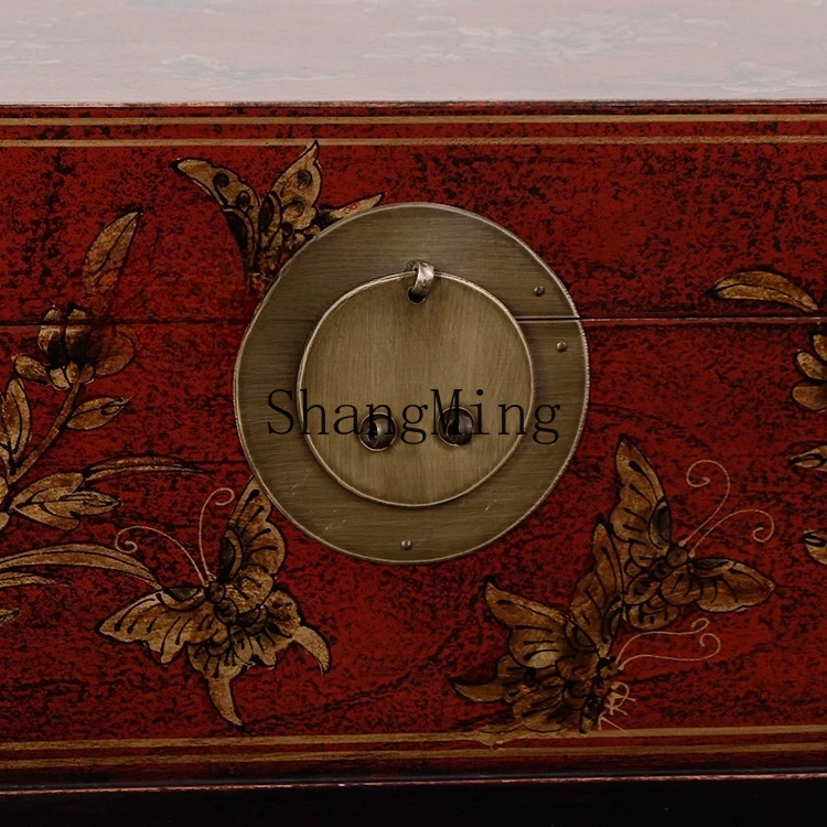 SM Home العتيقة الخشب الصلب غرفة المعيشة الزاوية عدد قليل من النمط الصيني القديم الرجعية تخزين طاولة شاي غرفة نوم طاولة بجانب السرير