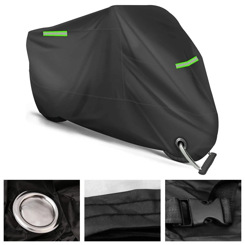 Motorcycle Cover Universal Motorcycle Scooter Bike Waterproof UV Dust Protector Rain Cover-A33K