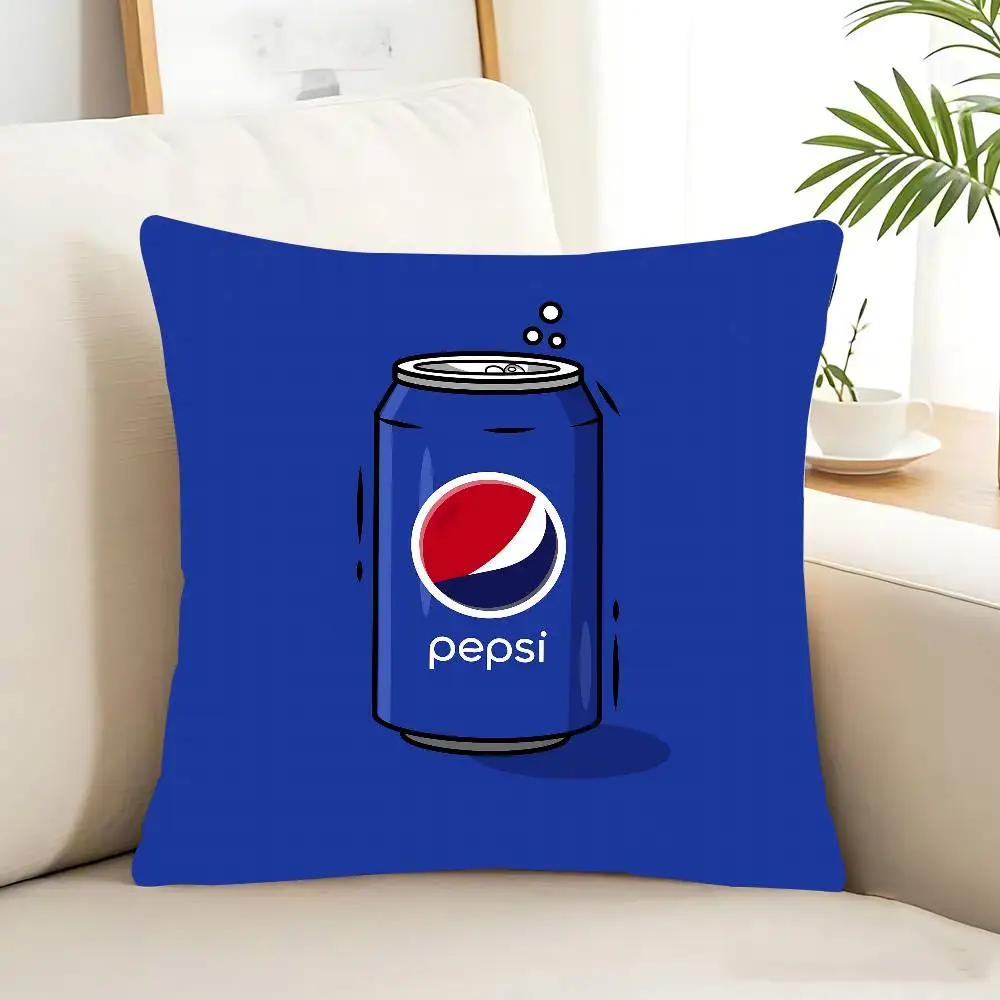 غطاء وسادة للمشروبات الكرتونية من P-PepsiS، غطاء وسادة قابل للإزالة والغسل - كتان ناعم لجميع المواسم