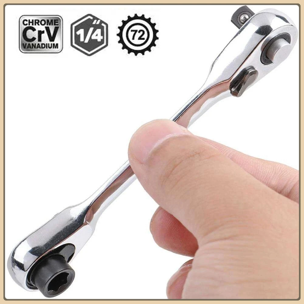 

Мини-стриевой ключ с трещоткой 1/4, двухсторонняя торцевая отвертка, шестигранные динамометрические ключи, набор гаечных ключей 2-в-1, инструменты для ручного ремонта