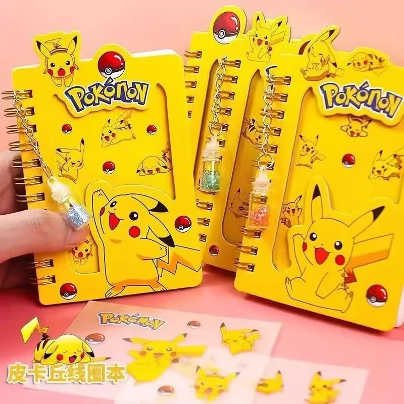 Pokemon Pikachu Notebook Cute Cartoon Anime Pikachu Kawaii Coil Book Child Learning Supplies Office Supplies Child Holiday Gifts