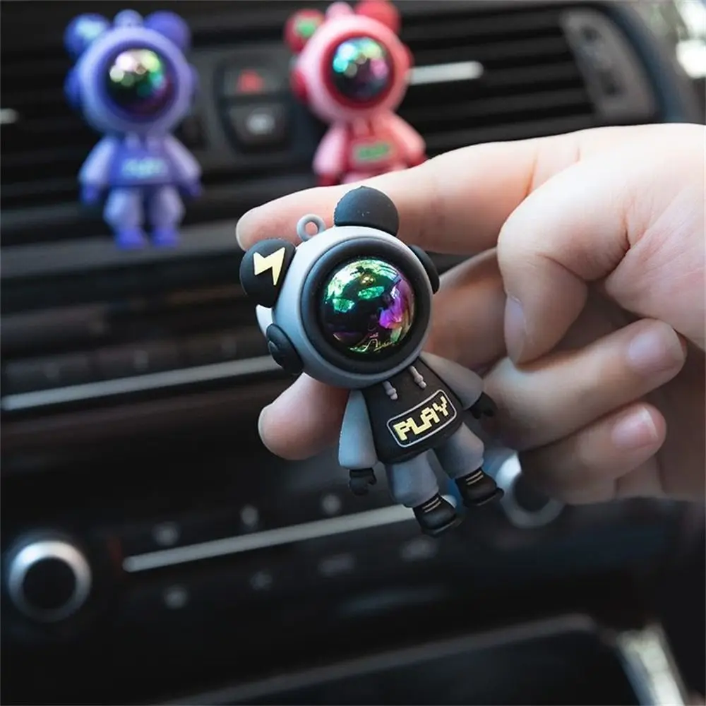 Astronaut Car Aromatherap Cilp Cartoon Decoration Car Perfume Cilp Cute Silicone Air Vent Ornament Car Interior Accessories