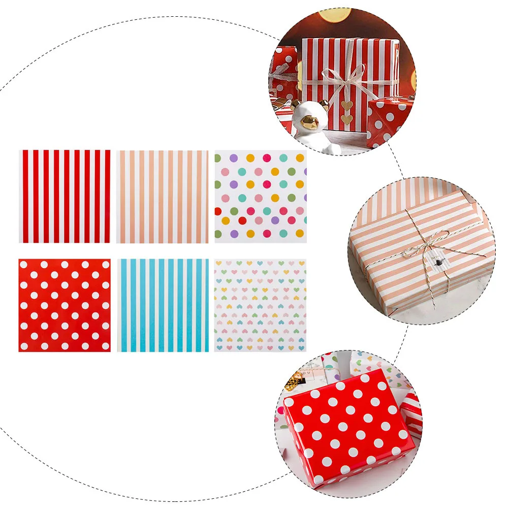 6 أوراق من ورق تغليف الهدايا، مادة ممتازة، غلاف هدايا أنيق ملون يمكنك صنعه بنفسك لتغليف هدايا عيد الميلاد وحفلات الزفاف وأعياد الميلاد وأعياد الميلاد