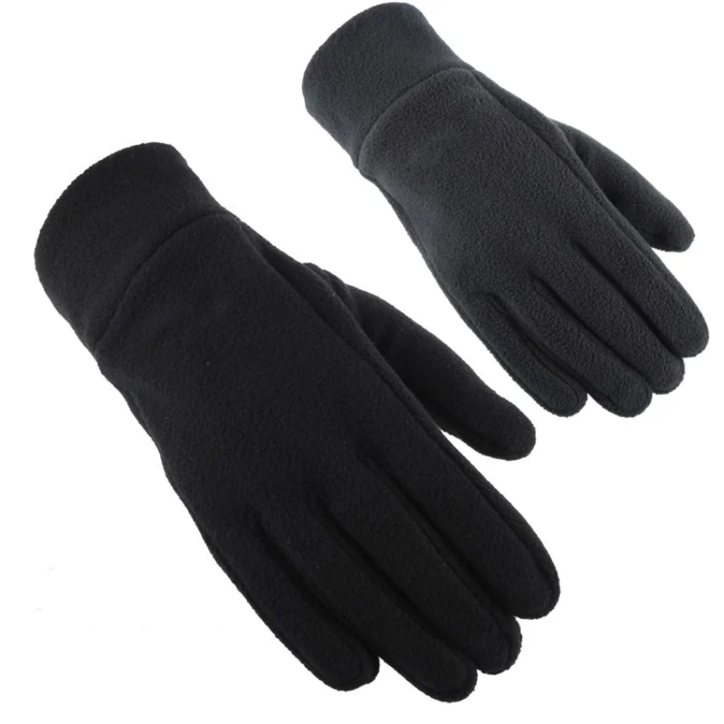 

Men and Women's Autumn and Winter Thickened Gloves, Young Couples' Outdoor Cycling Warmth, Windproof Fleece Gloves