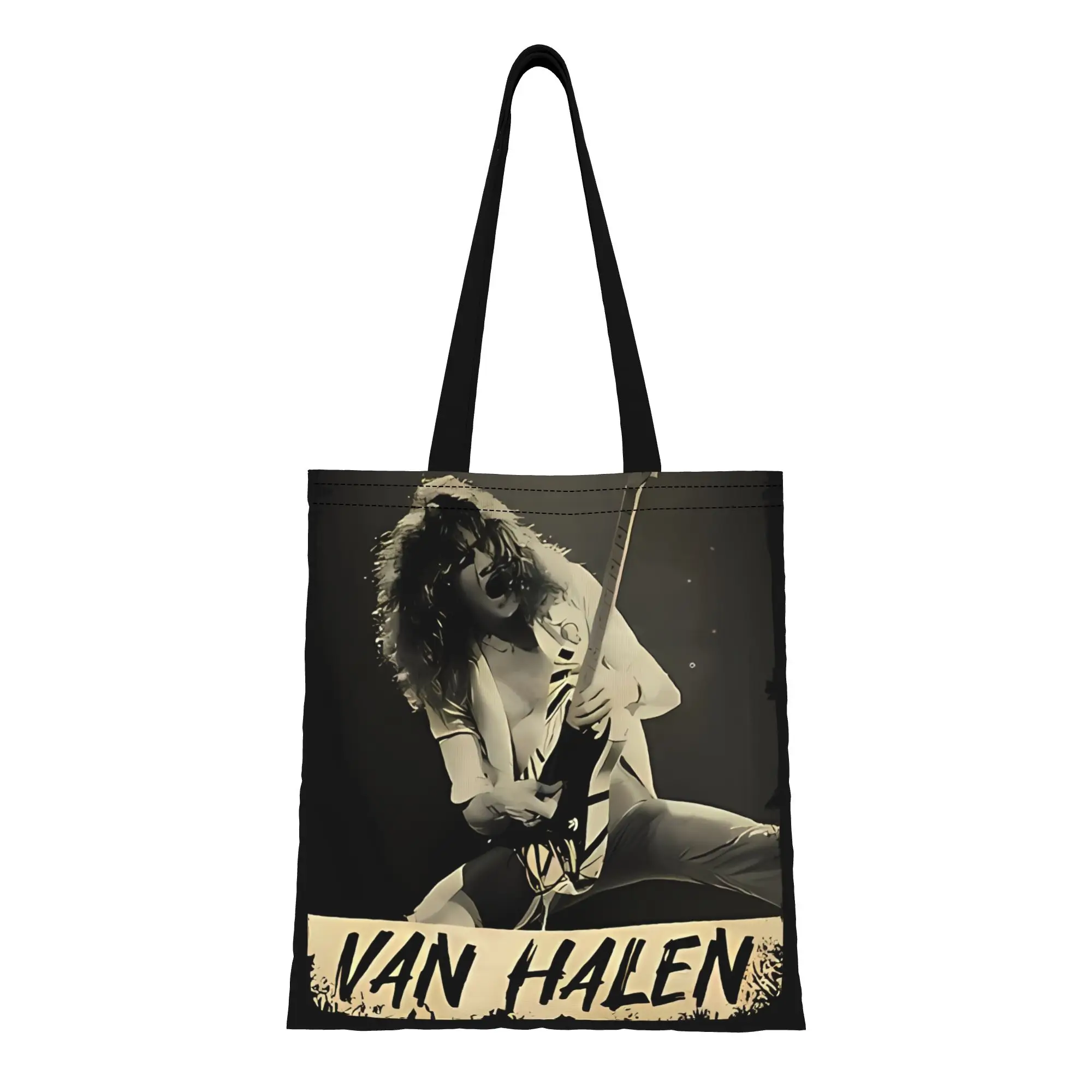 

Van Halen rock band Canvas Woman Tote Bag Perfect for Shopping Travel Outdoor Heavy Duty Shoulder Handbag