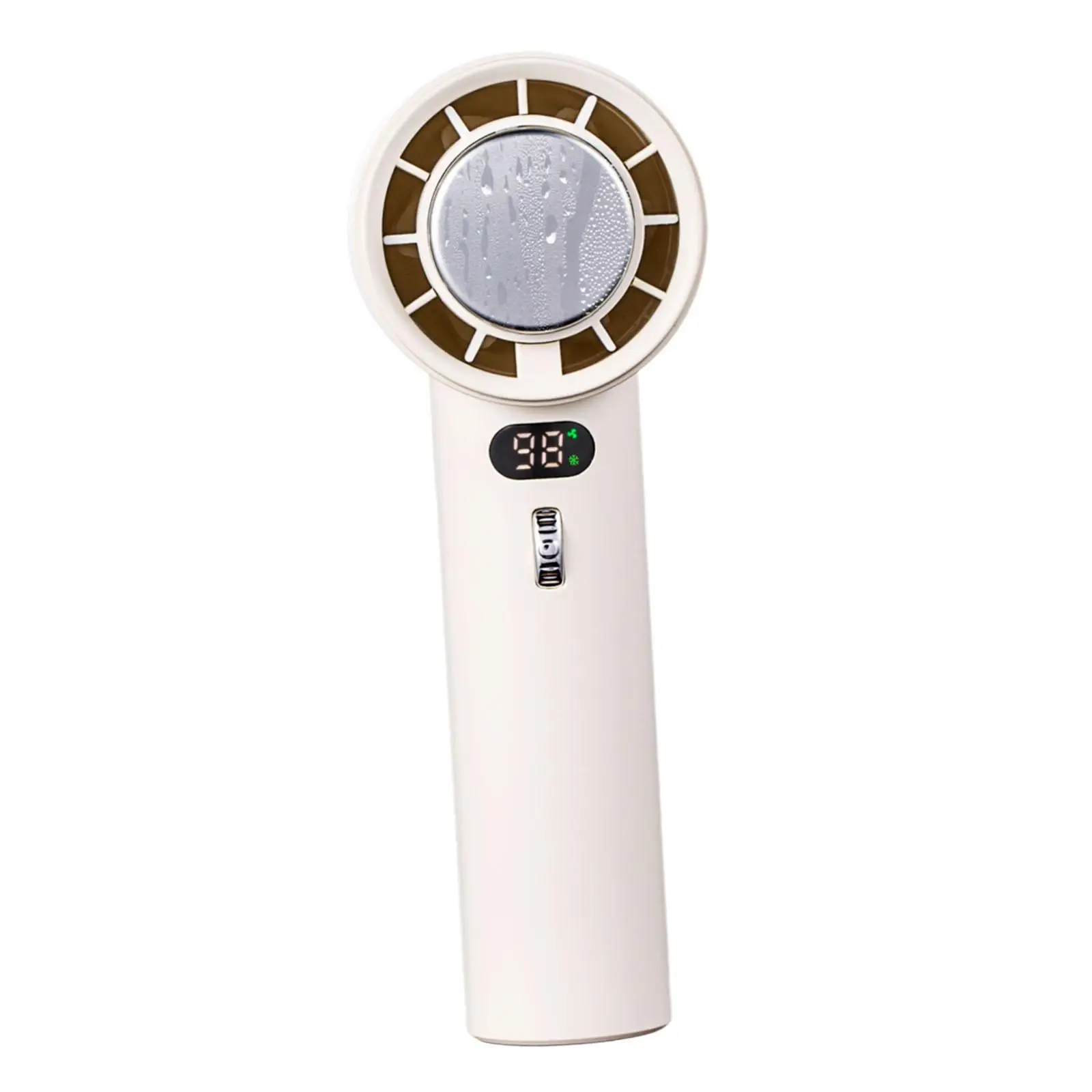 Portable Handheld Fan Rechargeable 6.7inch Long Cooling Fan with Adjustable Speeds for Queuing, Exercising Compact Multipurpose