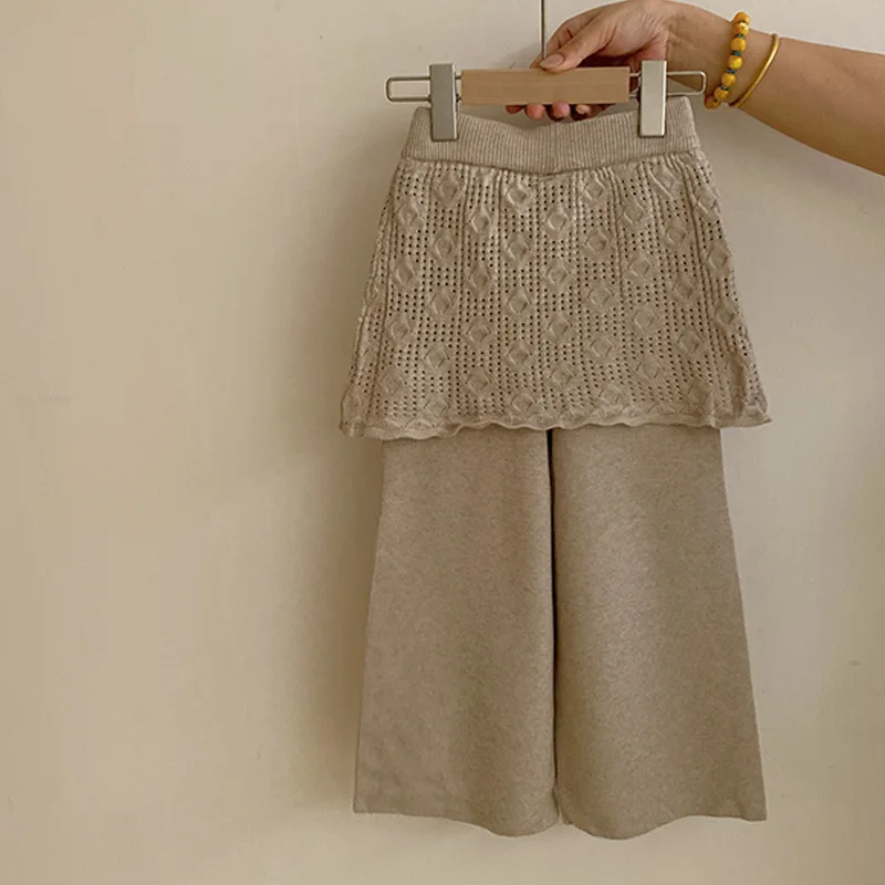 Girls Knitted Sweater Pants Set 4