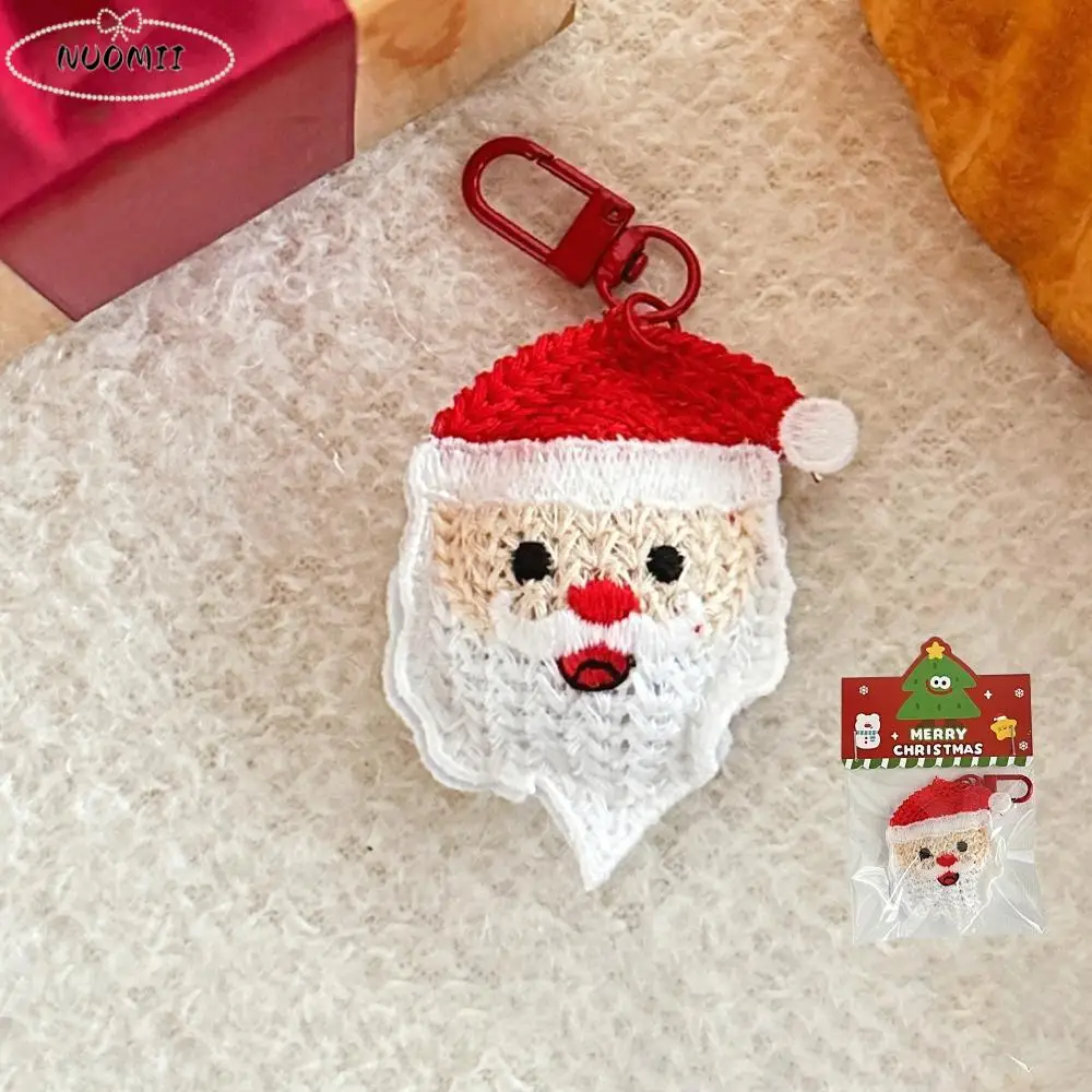 

Creative Weave Christmas Pendant Elk Snowman Cartoon Santa Claus Keychain New Year Gift Bag Pendant Christmas Plush Toy Gifts
