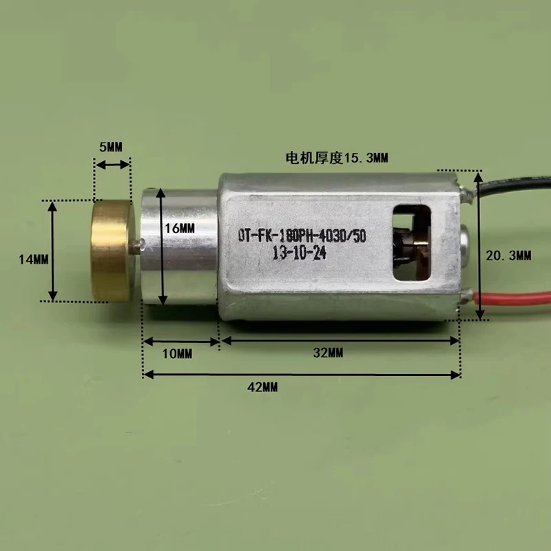 FK-180PH-4030 Mini 180 Strong Vibration Motor DC 1.5V 2V 3V Micro 20mm Electric Motor Eccentric Wheel Vibrator DIY Toy Massager