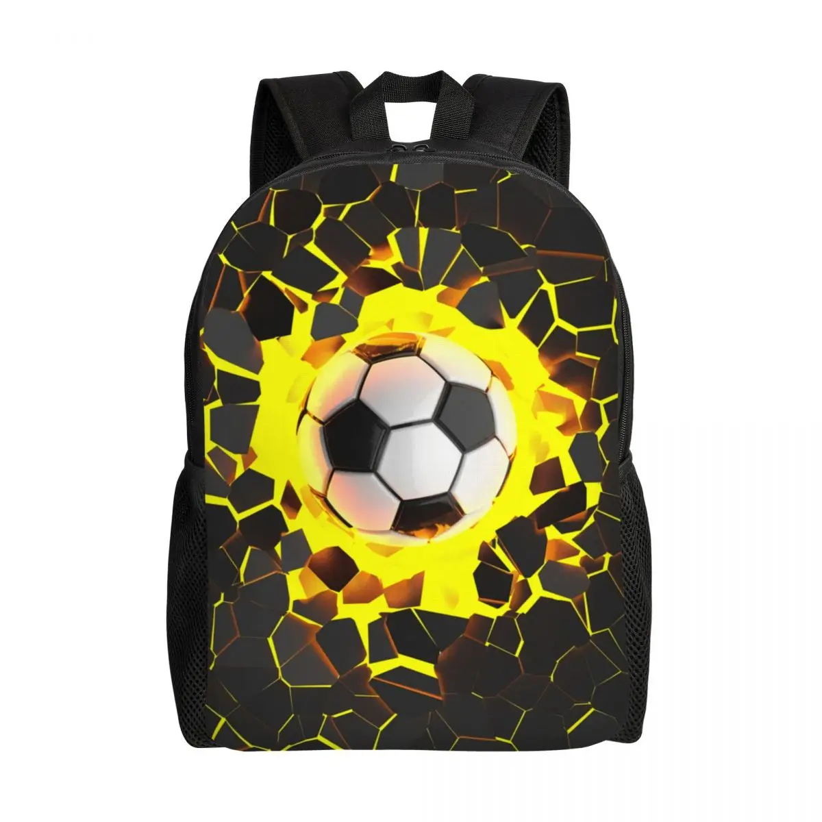 Custom 3D Print Soccer Balls Lover Football Backpacks for Girls Boys Sports Gift School College Travel Bags Women Men Bookbag