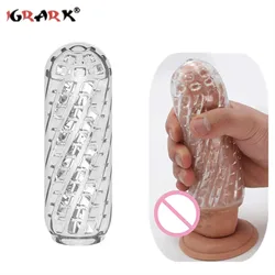 Silicone Men's Masturbation Cup Penis Sleeve Cock Training Soft Vagina Anal Cup Male Masturbator Adult Sex Toys Sex Shop 18+