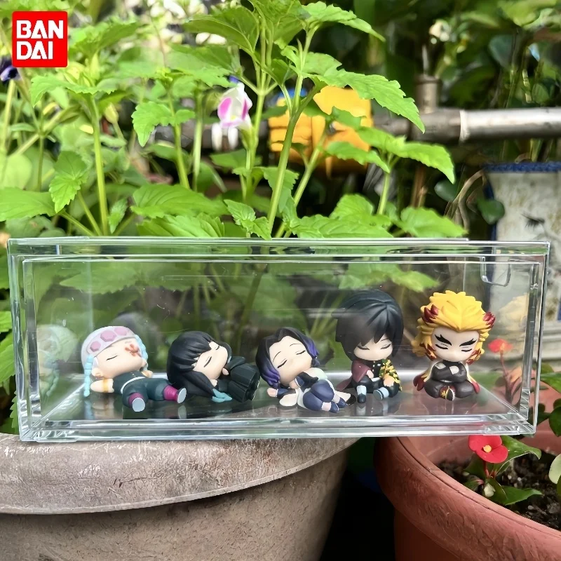

Новый Bandai, японский оригинал, в наличии, серия Demon Slayer Sleep, 2-е издание, модель Gashapon, украшение для рабочего стола, коллекционные игрушки, подарки