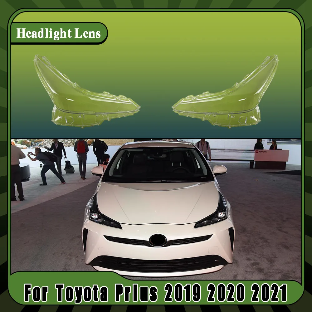 Left Right Transparent Headlight Lens Cover Headlamp Lampshade Lampcover Head Lamp Glass Shell For Toyota Prius 2019 2020 2021