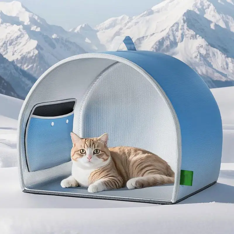 

Cooling Pad for Cats and Dogs Summer House with Ice Mat Pet Air Conditioner Cat Bed cat supplies cat beds for house
