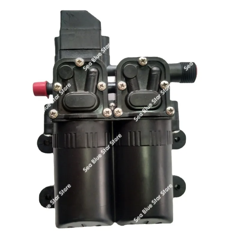 DC water pump 12V 100W120W dual core power double pump high pressure spray  120W intelligent car wash pump view 4