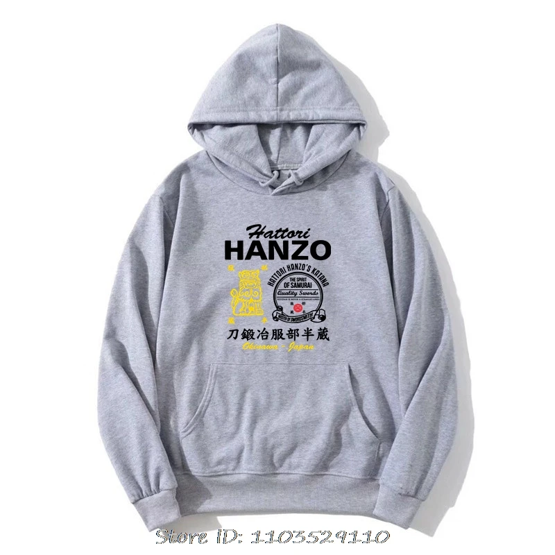 Men Clothing Kill Bill Hattori Hanzo Ninja Samurai Katana Swordsmith Oversized Hoodie Japanese Sweatshirt Fashion Cotton Hoody