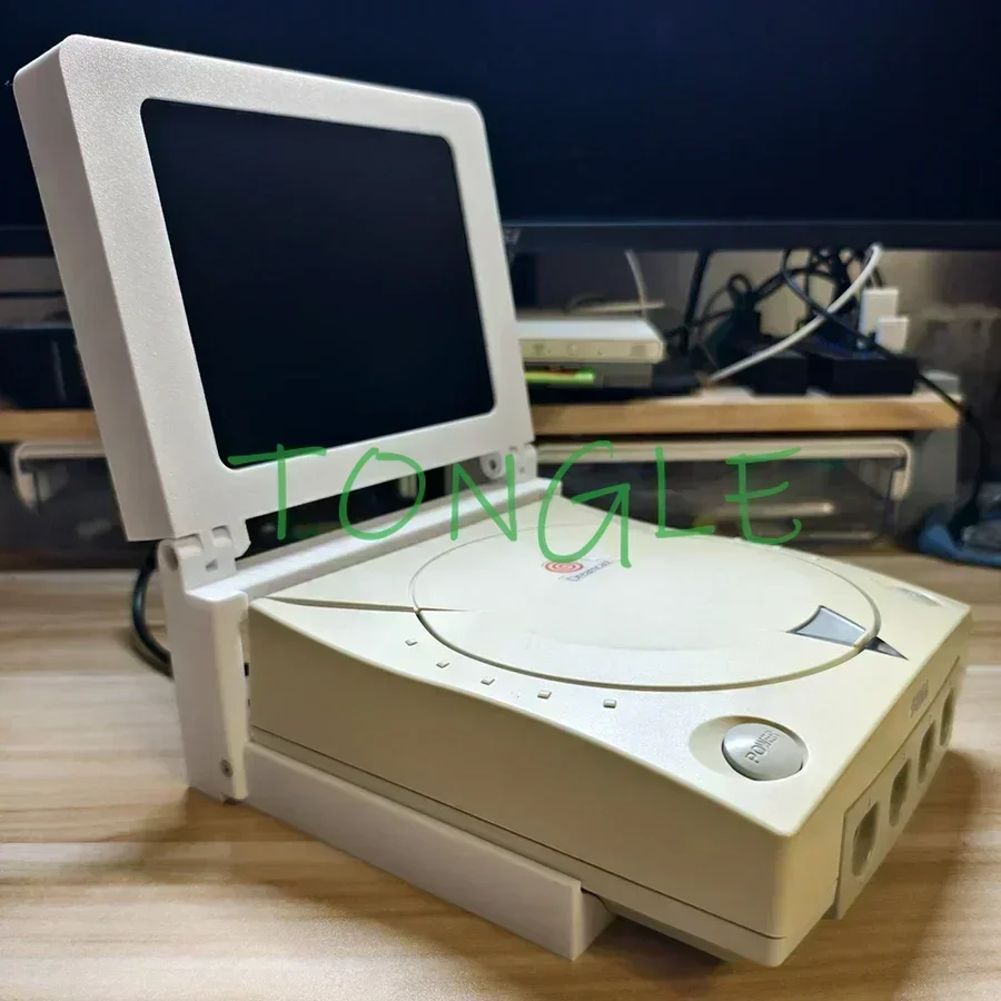 DIY 8 INCH 4:3 LCD SCREEN, DC Game Console Portable Display, Foldable Monitor with High Fidelity Stereo for Sega Dreamcast 720P