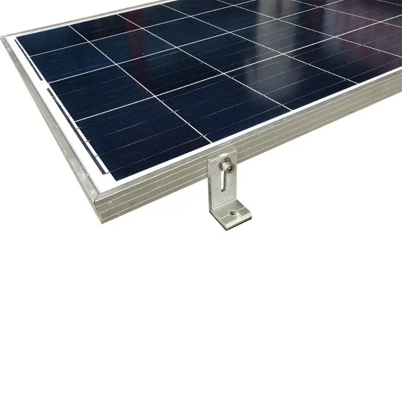 L Foot Solar Panel Mounting Bracket High Load Bearing Aluminum L Feet for Large PV Panel Rail Support Roof System
