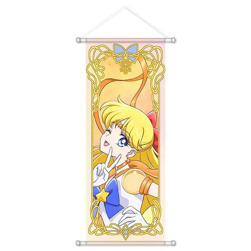 Bandai Sailor Moon Scroll Poster Canvas Sailor Mercury Sailor Mars Anime Perimeter Wallpainting Decoration Gifts - view 6
