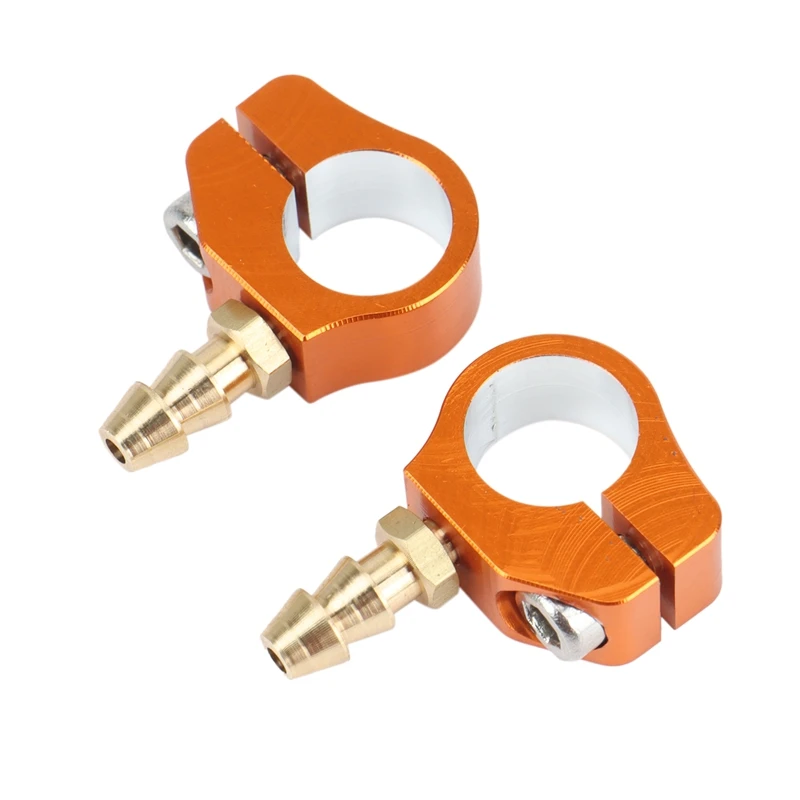 2 Pcs RC Boat 9Mm Reoiling Nozzle Brass Tube Boat Shaft Sleeve Lubricating Oil Faucet Clips For RC Petrol Boat