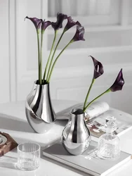 Nordic Small Vase for Dinner Table Decoration, Home Stainless Steel Flower Vases, Room Decor, Wedding Graduation Gifts