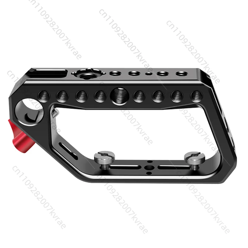 Camera Top Handle Grip with Cold Shoe Mount 1/4 3/8 Thread Cheese Holes for 15mm Rail Rod Clamp DSLR Camera