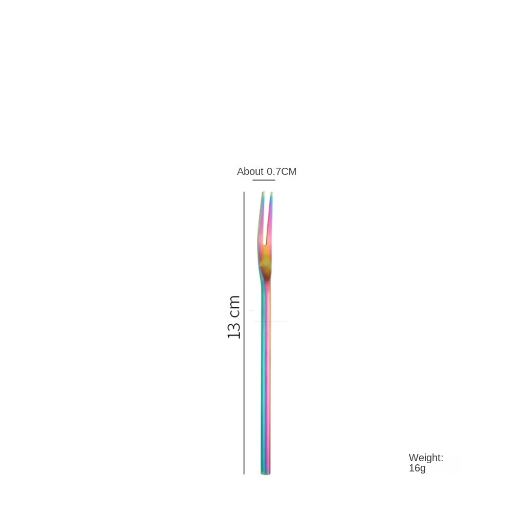1 ~ 4 قطعة شوكة ليست عرضة للشيخوخة أعواد الفاكهة من الصعب الخدش من الفولاذ المقاوم للصدأ تزوير أدوات المائدة شوكة الطعام سهلة التنظيف