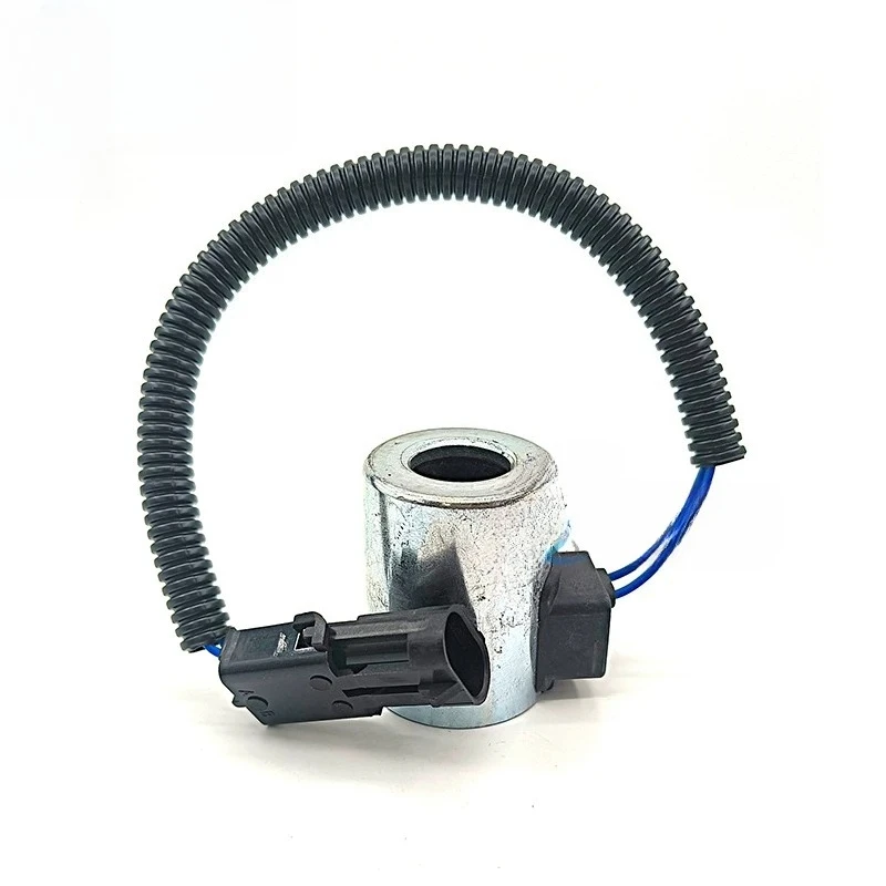 1PC Pilot Safety Lock Solenoid Valve Coil 12V/24V For Sany 60 SY55 75 95 135-9-10