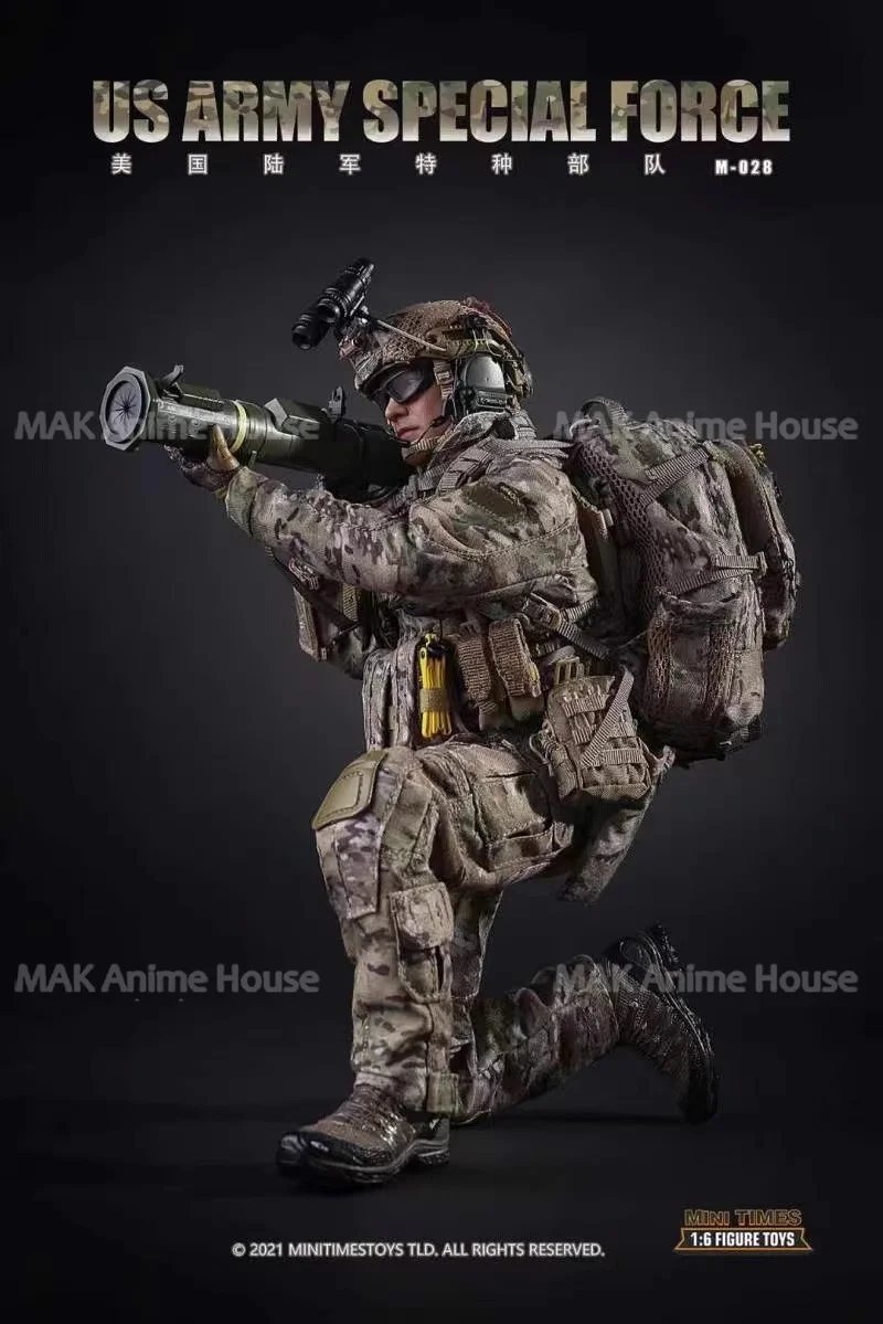 Mini Times Toys M028 Skala 1/6 Amerykańskie Siły Specjalne Wojska Powietrznodesantowe Pełny Zestaw 12-calowy Ruchomy Żołnierz Figurka Akcji Prezent dla Chłopca