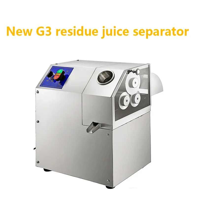 Máquina de cana horizontal Separação de suco de bagaço G3 Large Three-Stick Electric Desktop Juicer