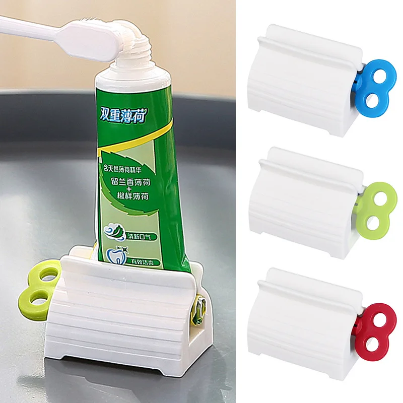 Manual Toothpaste Squeezer Face Wash Hand Cream Ointment Squeezer Seat Type Rolled Toothpaste Device