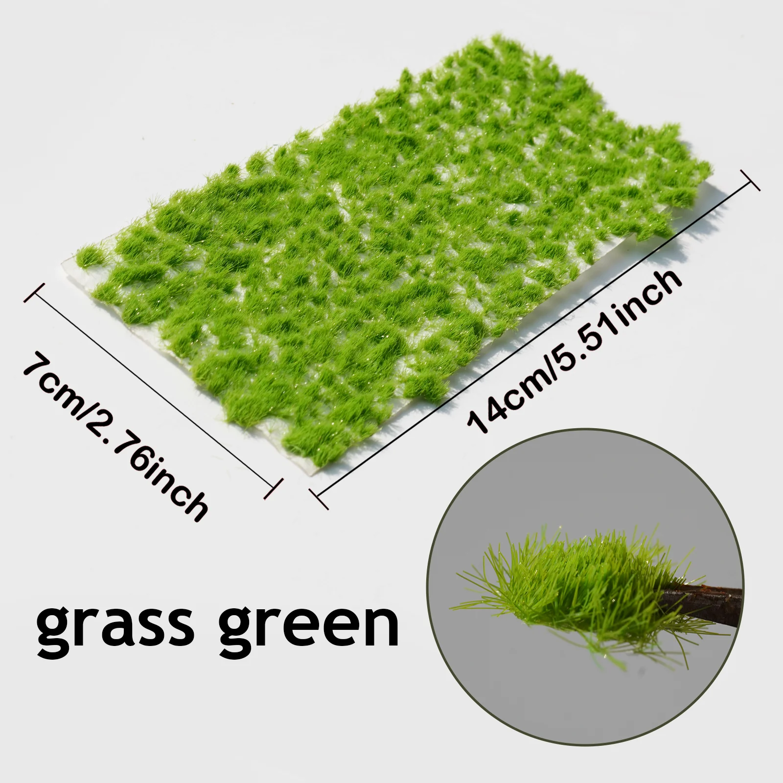 3MM Static Grass Tuft Needle Model Simulation Grass Cluster Nest Plant DIY Sand Table Scene Railway Train Layout Diorama Kits 1P