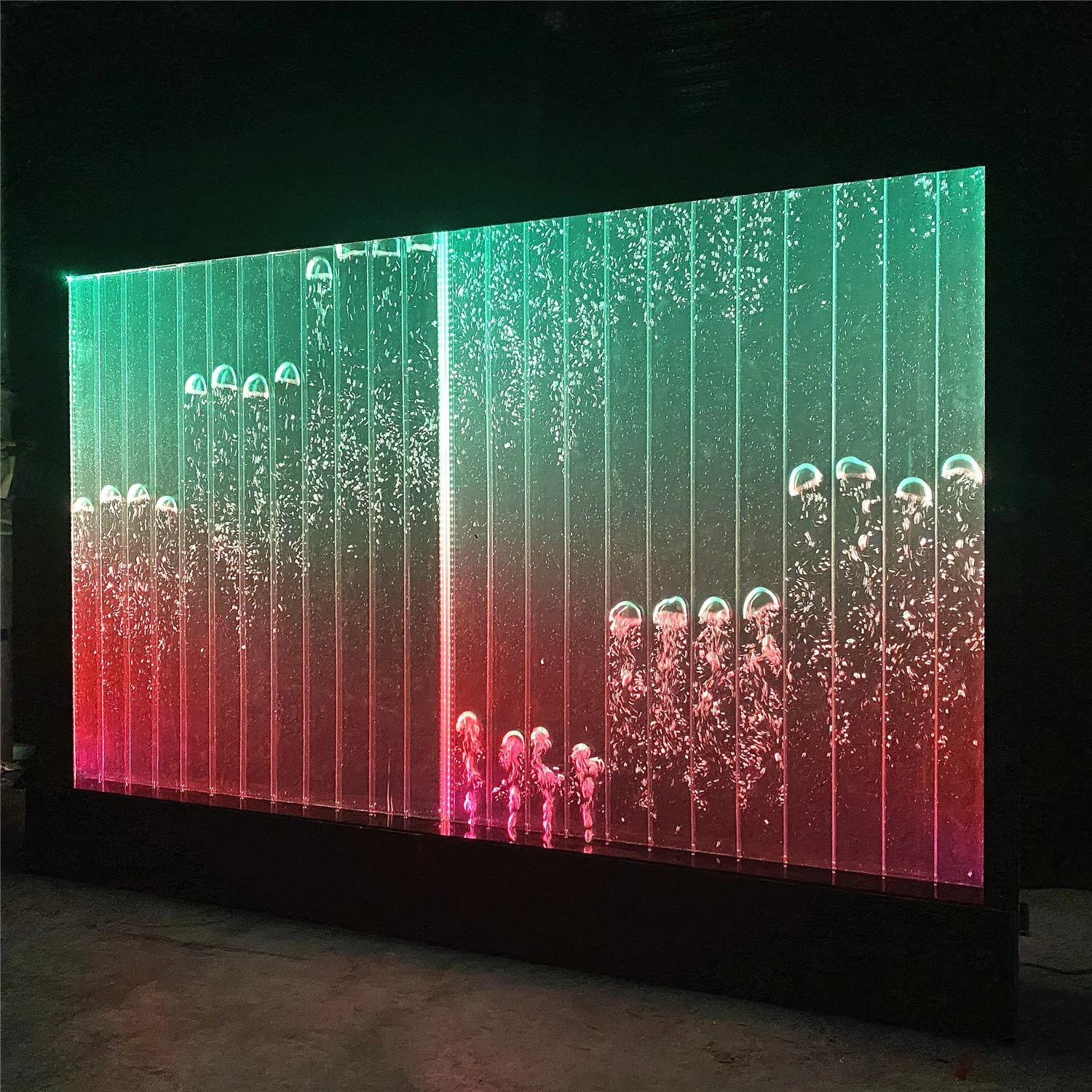 ฉากกั้นห้องตู้ปลา LED โมเดิร์นแบบกำหนดเองได้ พร้อมฟองน้ำและผนังน้ำแบบถอดได้