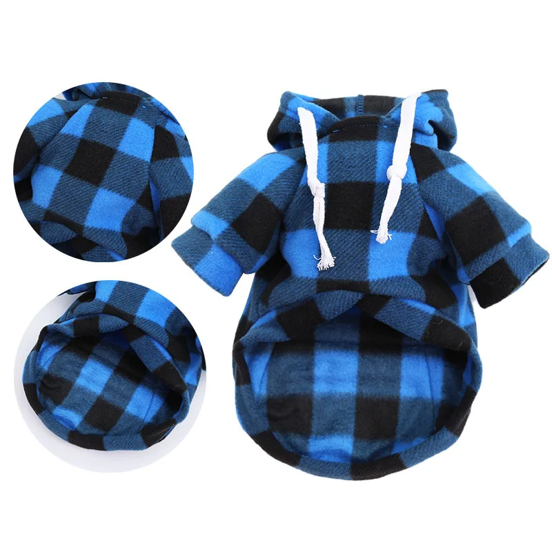 Winter Warm Pet Dog Clothes Soft Wool Dog Hoodies Outfit For Small Dogs Chihuahua Pug Sweater Clothing Puppy Cat Coat Jacket