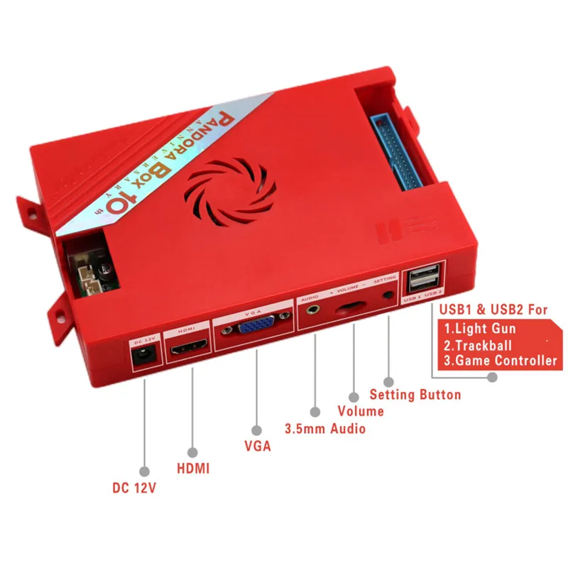 2024 versi baru 3.0 5171 hari jadi ke-10 Pandora dalam 1 versi keluarga Mainboard WiFi 1080P kotak lampu bulan mendukung LightGun