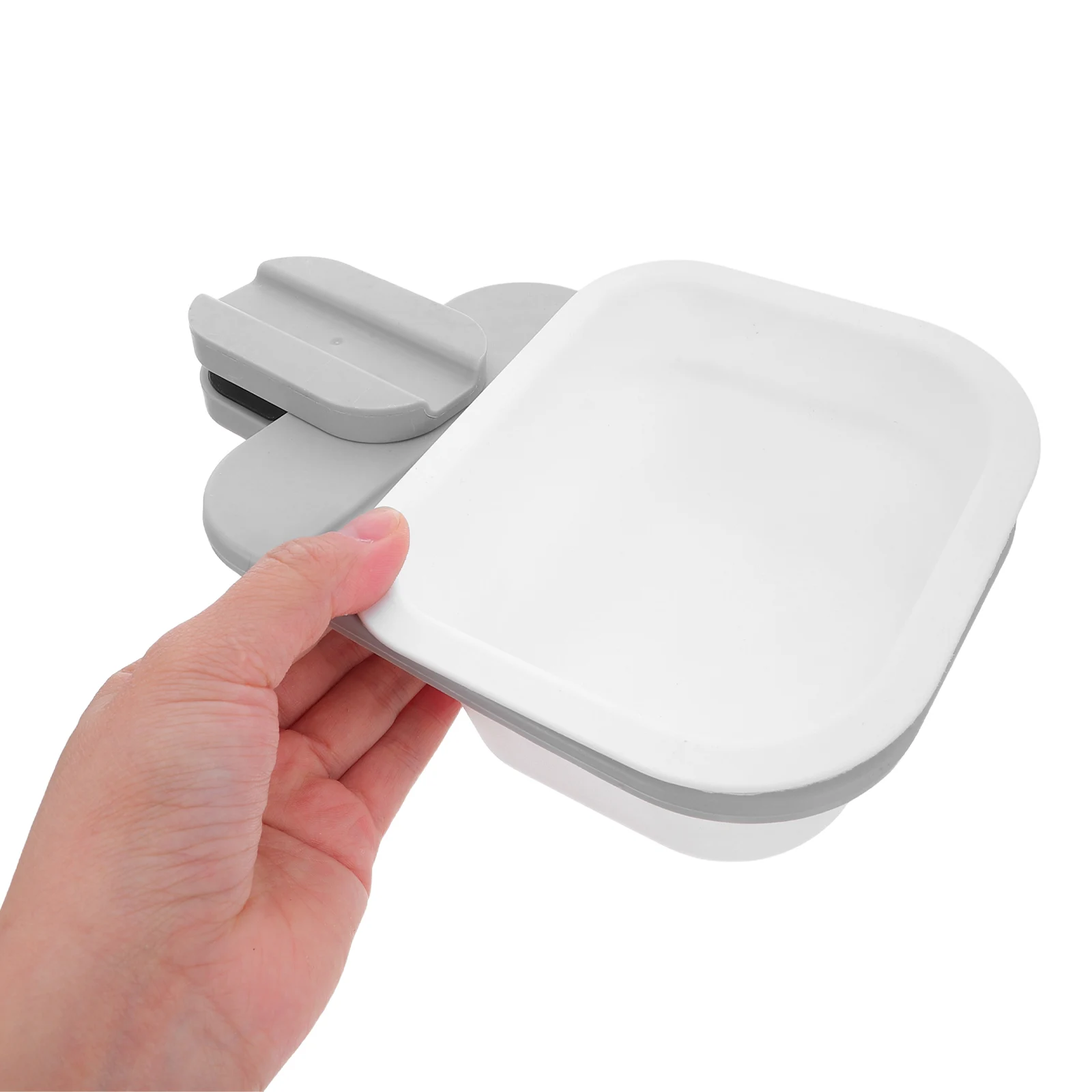 Rotary Clip Trash Can Mini Compact Desktop Bin Small Garbage Wastebasket Built-in Bag Office Bathroom Kitchen for Desk