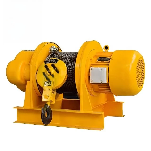 

1 Ton 5 Ton 10 Ton Low Price JK-D Remote Control Anchor Lifting Winch Double Drum Portable Winch