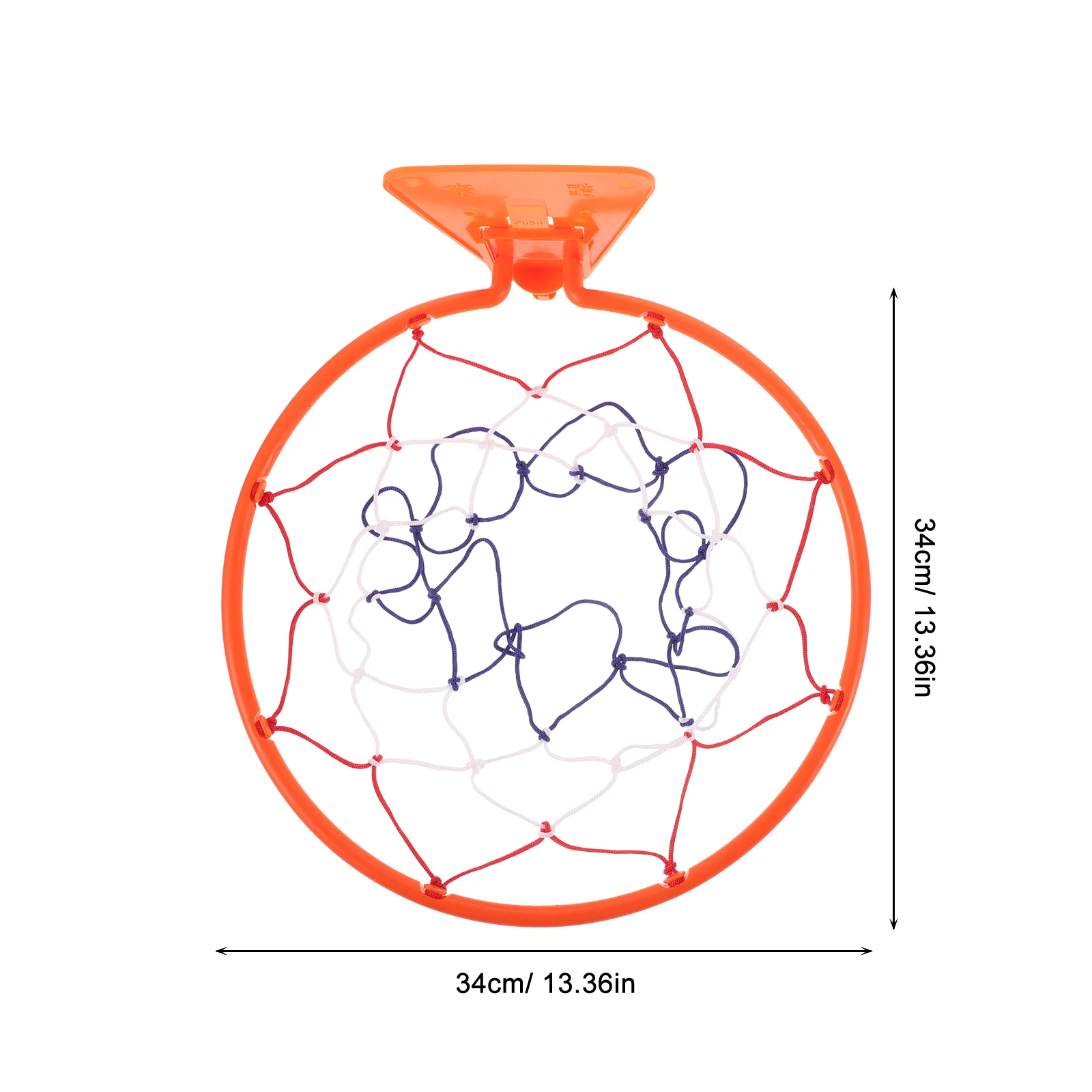 어린이를위한 벽 마운트 농구 후프 침묵 실내 교수형 접이식 플라스틱 프레임 휴대용 유아 오버 도어 장난감 공