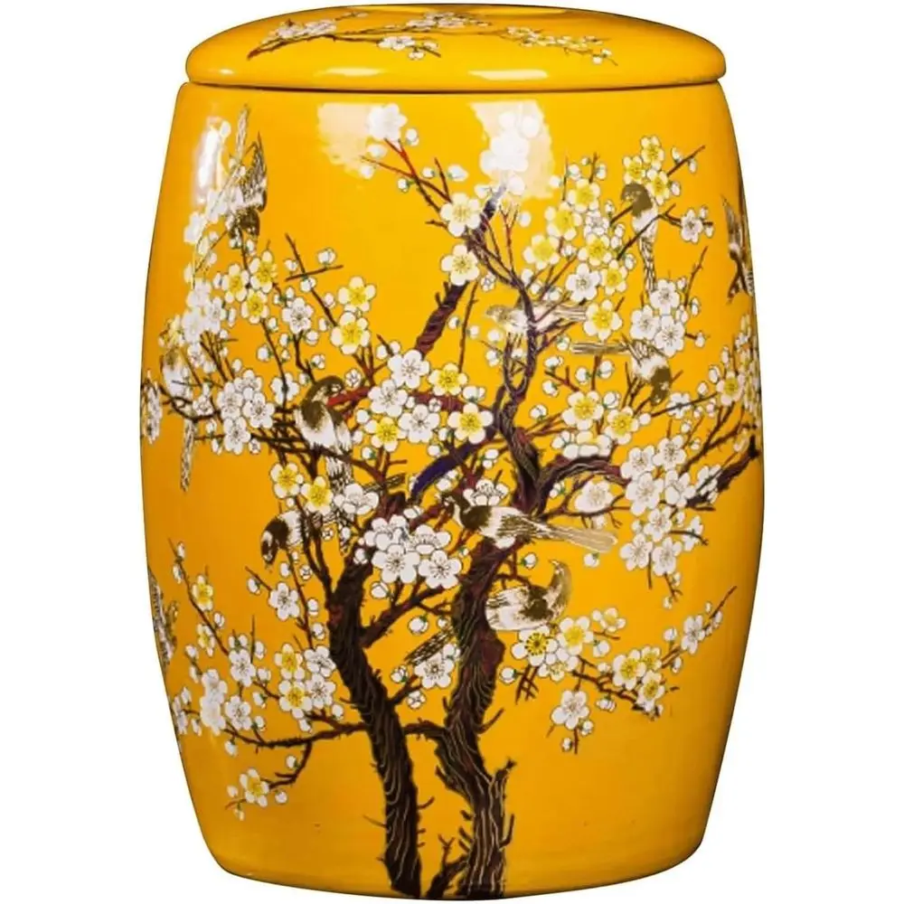 

11lbs Yellow Rice Storage Dispenser Container with Lid for Cereals and Grains