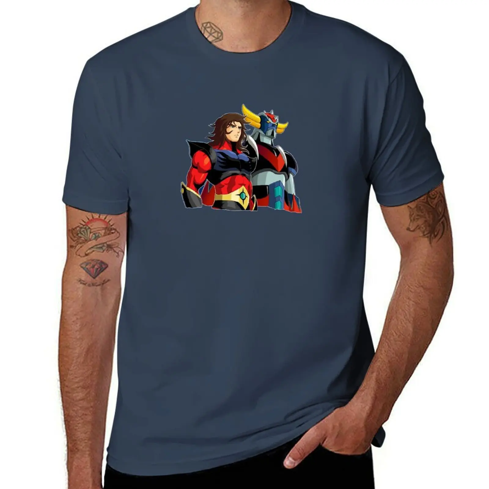 

Grendizer and Actarus T-Shirt funny t shirts dark humor graphic t shirts for man T-Shirt