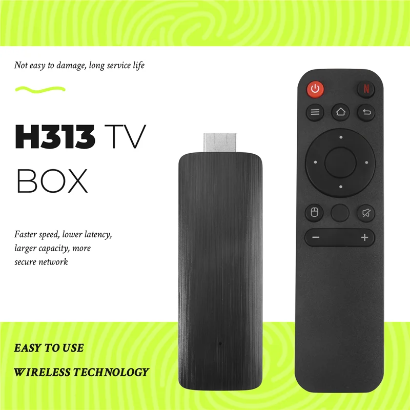 TV Box Stick Kunststoff TV Stick Android TV HDR Set Top OS 4K BT5.0 Wifi 6 2,4/5,8G Android 10 Smart Sticks Android Media Player