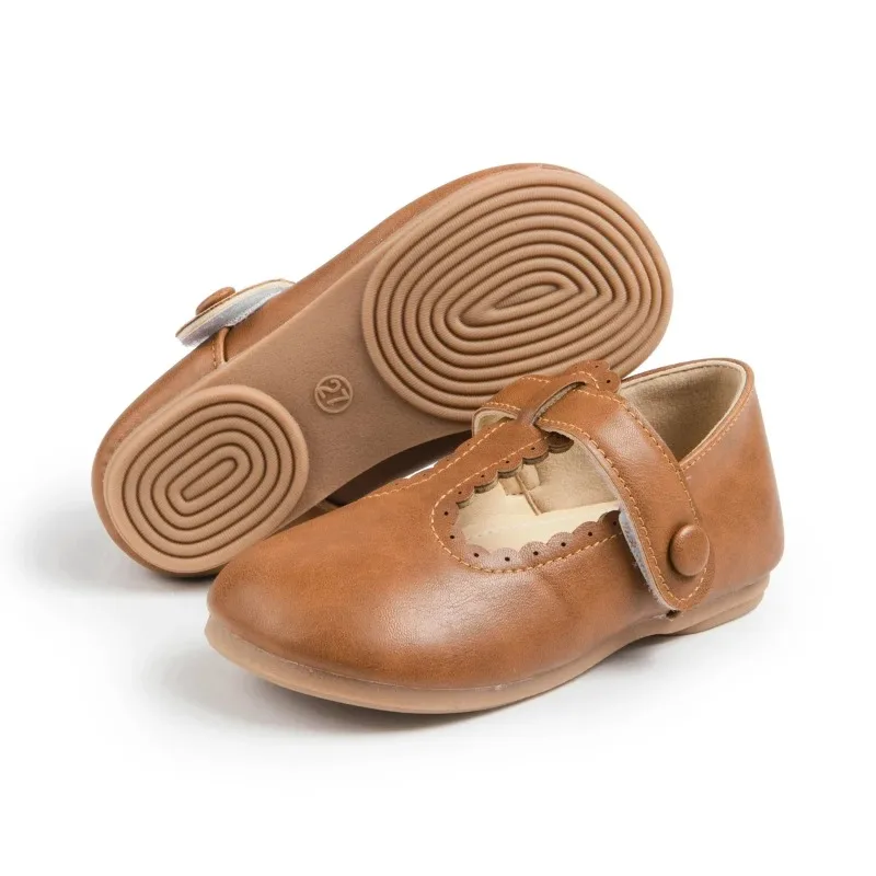 Picture 7: New Girl  Dress Shoes Ballet Flats for Kids Girl Party School Shoes Flower side Princess Shoes  for girls Mary Jane