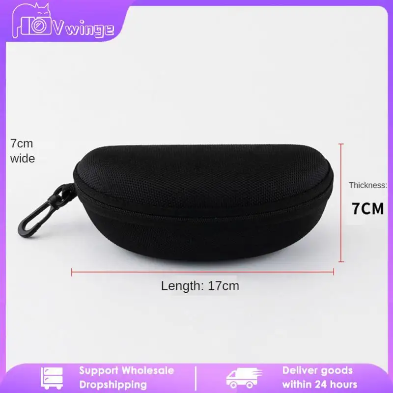 Goggles And Protective Eyewear Covers Portable Type Zipper Bag Glasses Box New Large Mirror Case Cloth Bag