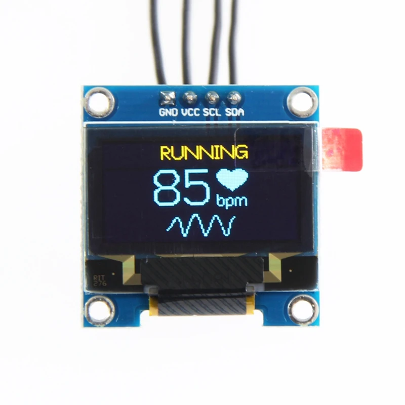 0,96-дюймовый IIC I2C последовательный GND 128X64 OLED ЖК-дисплей со светодиодной подсветкой SSD1306 для комплекта Arduino синий дисплей