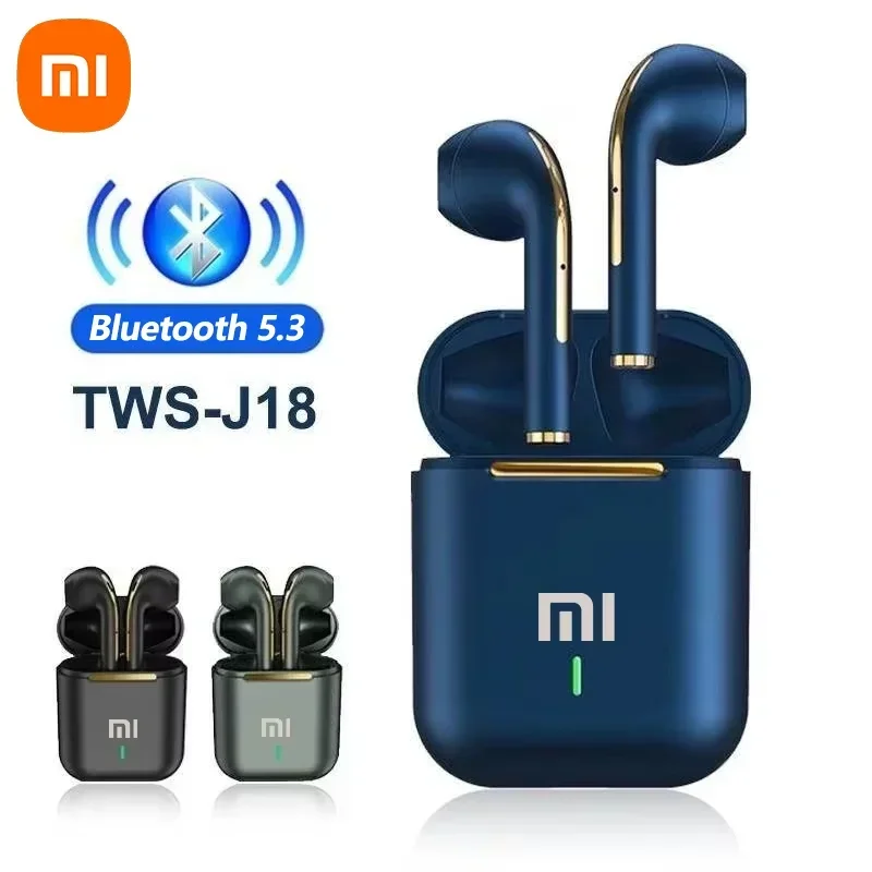 XIAOMI J18 Bluetooth5.3 Earphone TWS In Ear HiFI Stereo Sports Earphone Ture Wireless Headphone Game Waterproof Headset With Mic