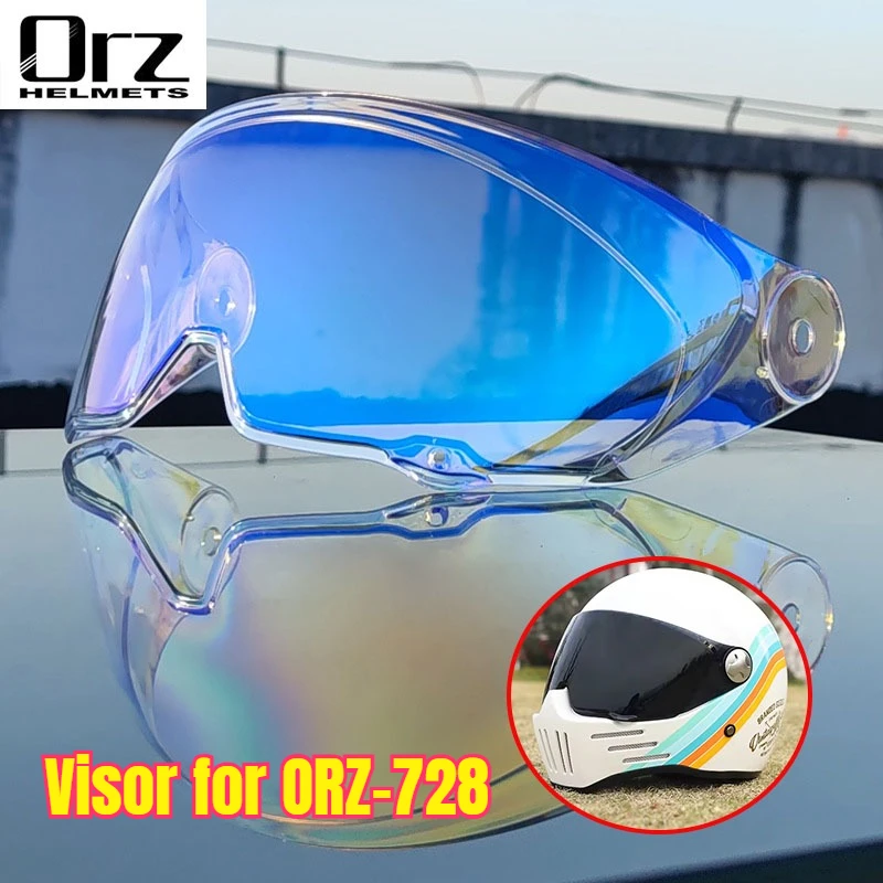 

Original ORZ 728 Helmet Lens Windproof Sunscreen PC Lens Color Visors Helmet Accessories Lentes Para Casco De Moto