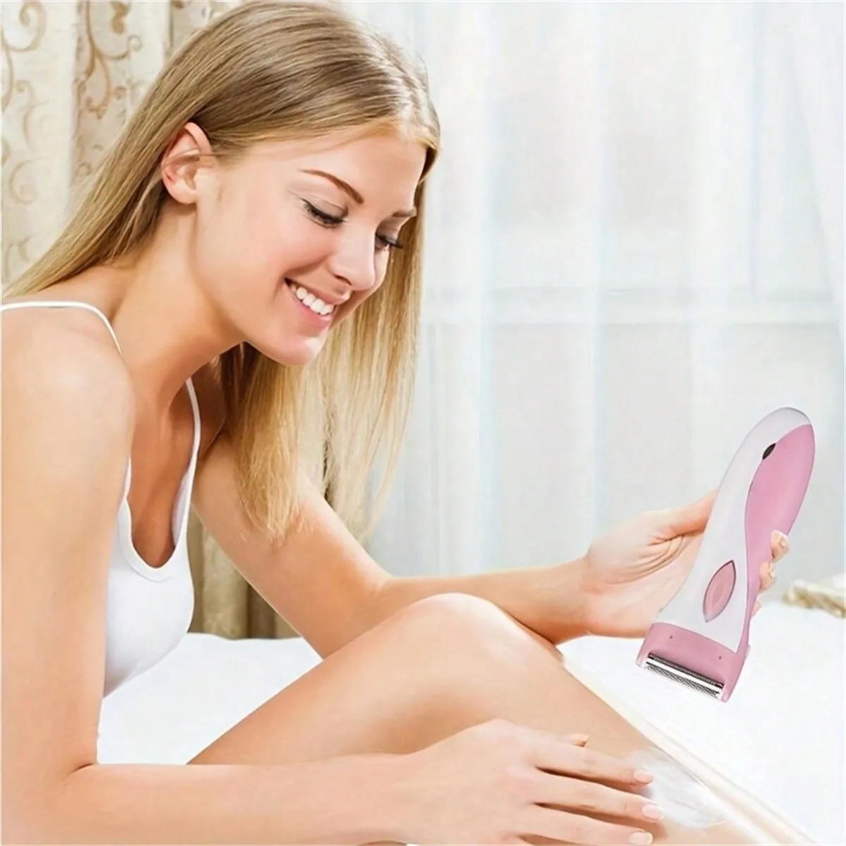 Women's Electric Razor - USB Electric Lady Shaver, Ladies Epilator Razor, Foil Shaver With Stainless Steel Blade image 2