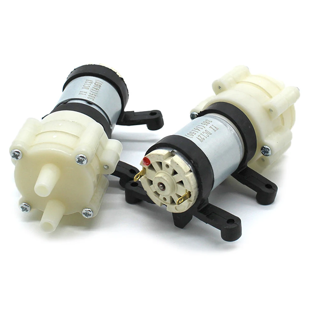 

R385 Water Pump Diaphragm Pump 1.5-2L/Min Small Miniature Water Pump Household Fish Tank Accessories Tea Set Pump with Brackets