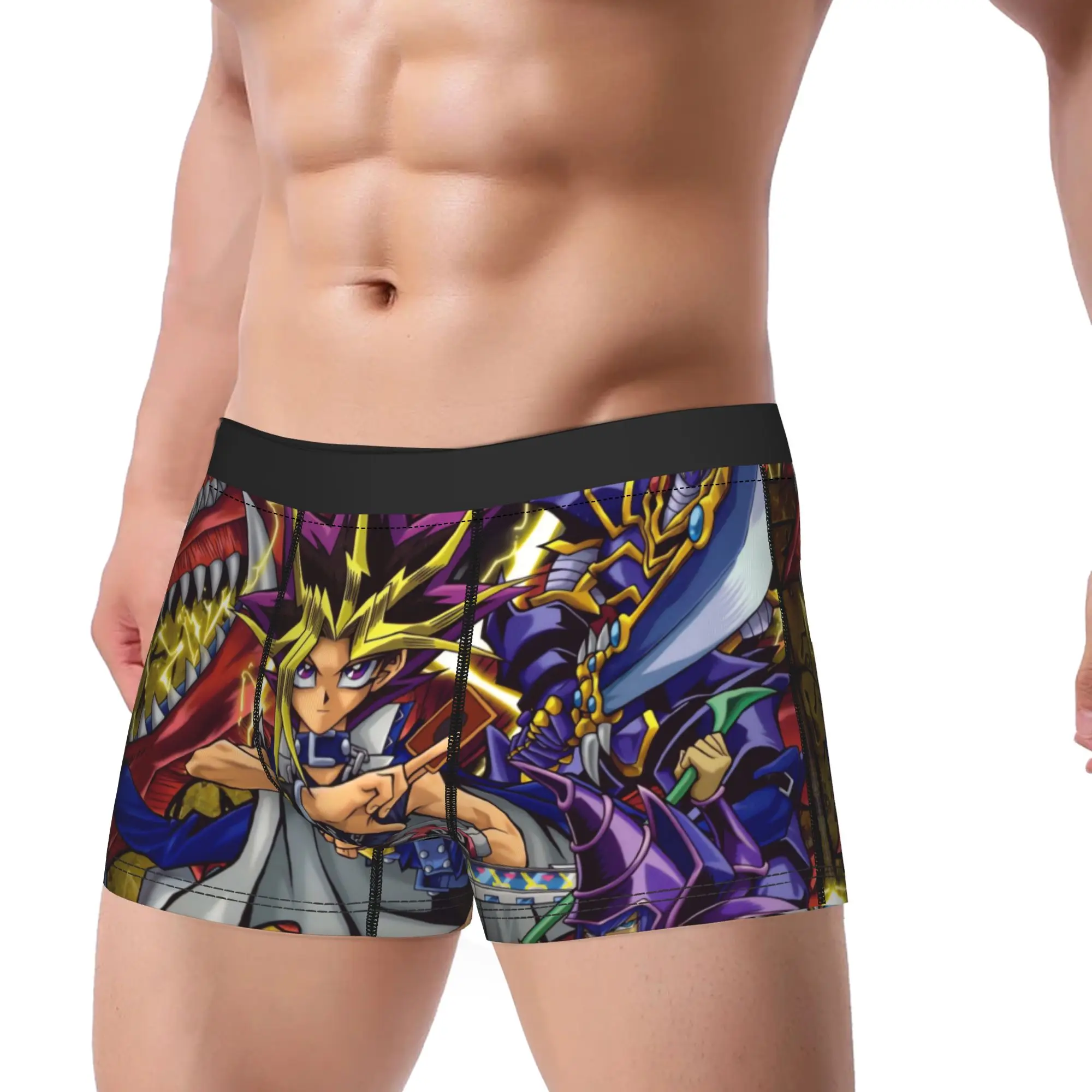 Yu-Gi-Oh Underwear  Design Trunk Hot Sale Male Underpants Breathable Boxer Brief Birthday Present